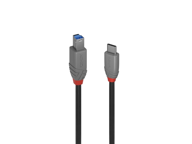 Lindy Anthra Line - USB-C cable - 24 pin USB-C to USB Type B - 1 m
