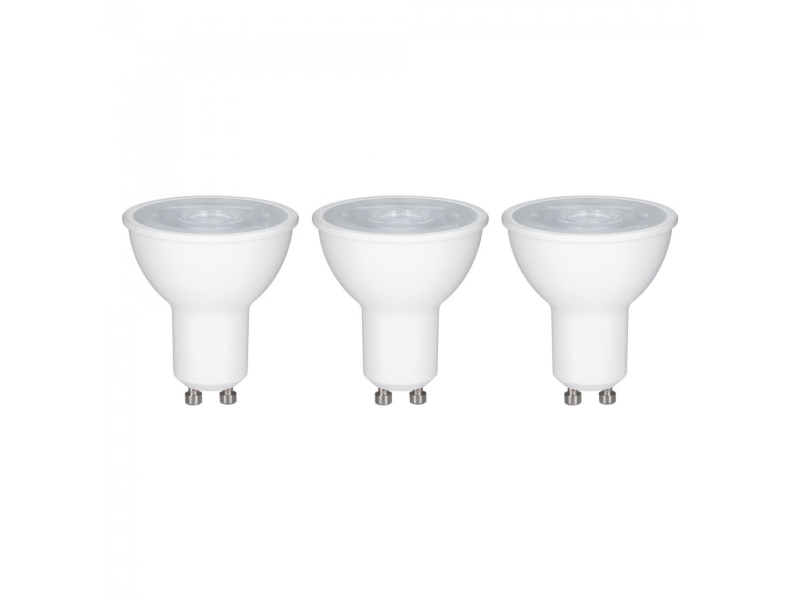 28784 LED-indbygningslys Sæt med 3 stk. EEK: G (A - G) LED (RGB) GU10 19.5 W Hvid