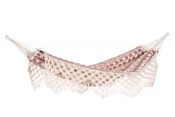 Amazonas Az-1019110, Hängende Hängematte, 200 Kg, 3 Person(En), Baumwolle, Polyester, Bordeaux, 3600 Mm