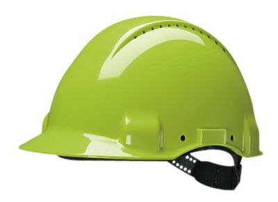 Hjelm G3000 Vent. M/Uv U/Skrue - Hi-Viz Gul