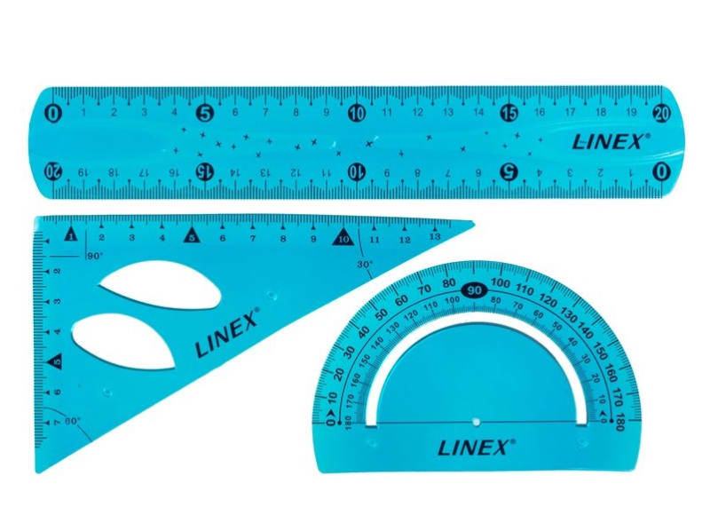 Linex 400081967, Silikon, Blå, mm, 20 cm, 2 mm, 1 styck | Skrivredskap - Skrivtillbehör - Linjaler & målare | GameStuff