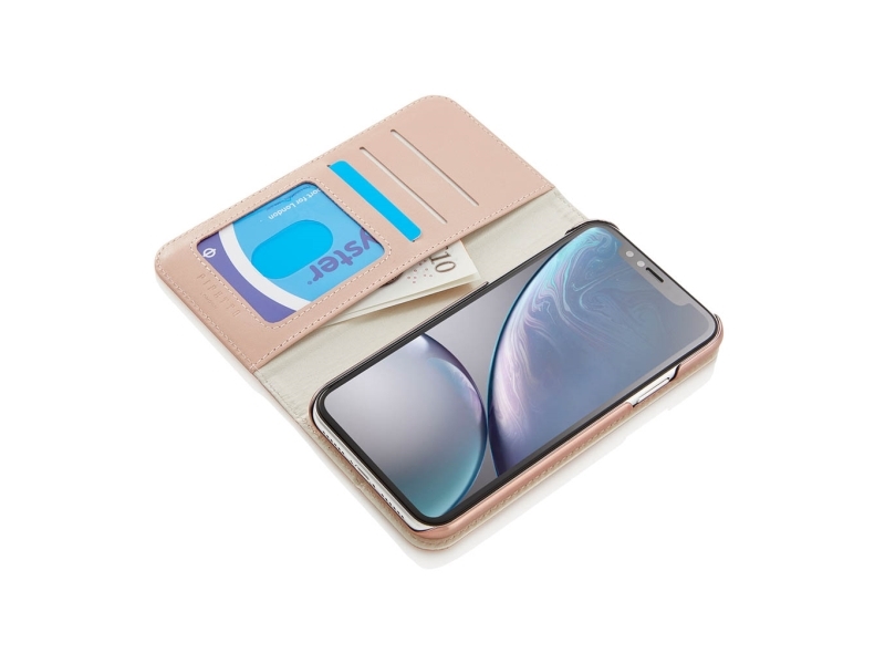 Pipetto Magnetic Folio Iphone Xr 2-I-1 Magnetisk Lædercover - Pink