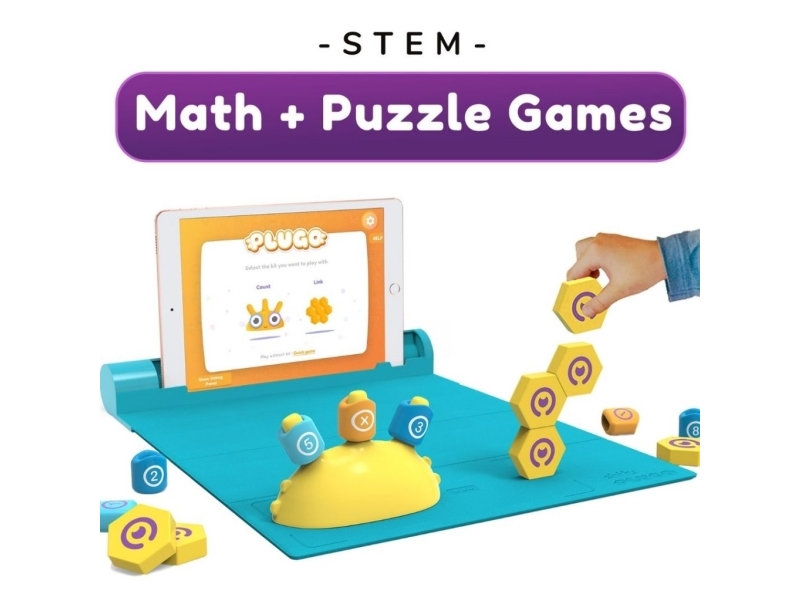 PlayShifu Shifu Plugo: STEM Wiz Pack - 3 in 1 - Math Vocabulary & Puzzles
