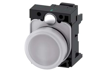 Siemens 3SU1106-6AA60-3AA0, 30 mm, 50 mm, 80 mm, 1 stk, Hvid, Tjekkiet