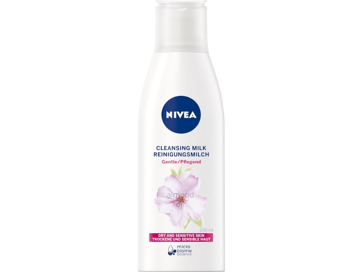 Nivea rensende mælke til tør og sensitiv hud 200 ml