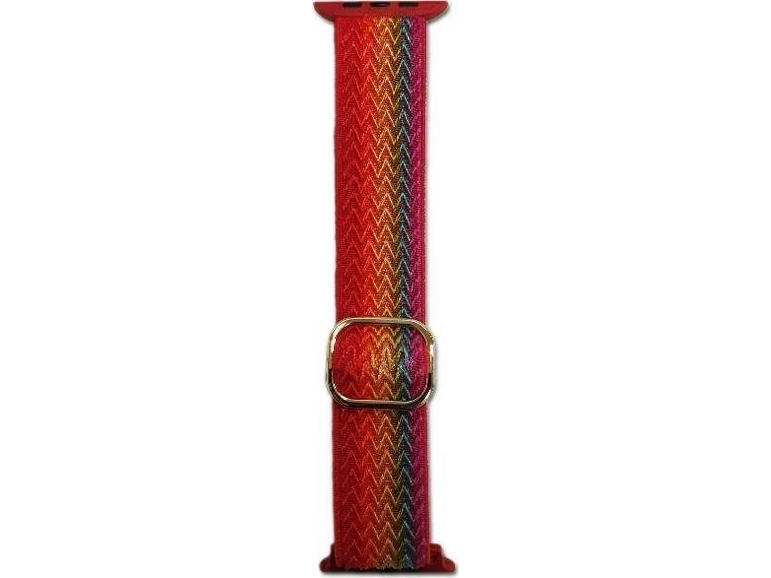 Beline Apple Watch Tekstilrem 42/44/45Mm Regnbue
