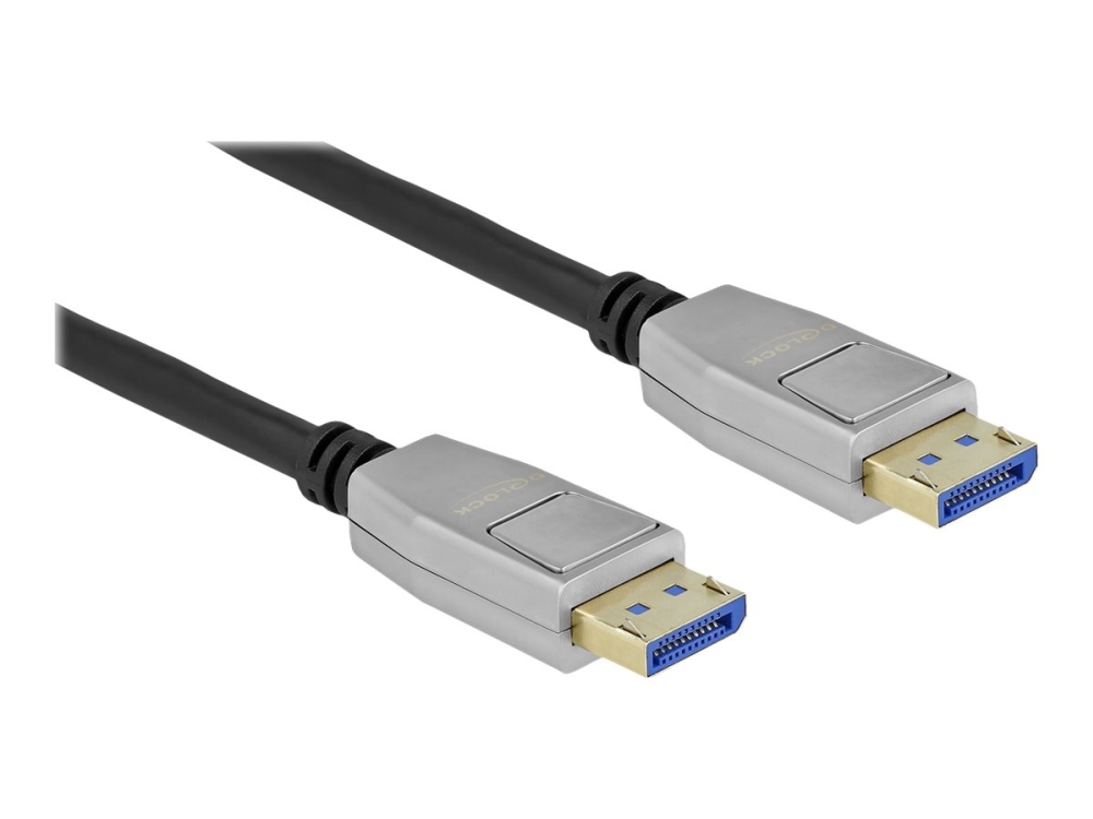 Delock Displayport Kabel 10K 60 Hz 54 Gbps Metallgehäuse 3 M, 3 M, Displayport, Displayport, Stecker, Stecker, 10240 X 4320 Pixel