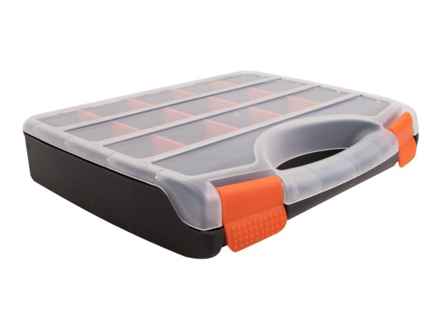 Alternativ bild 0 för Delock - Toolbox - 17 compartments - plast - svart, orange