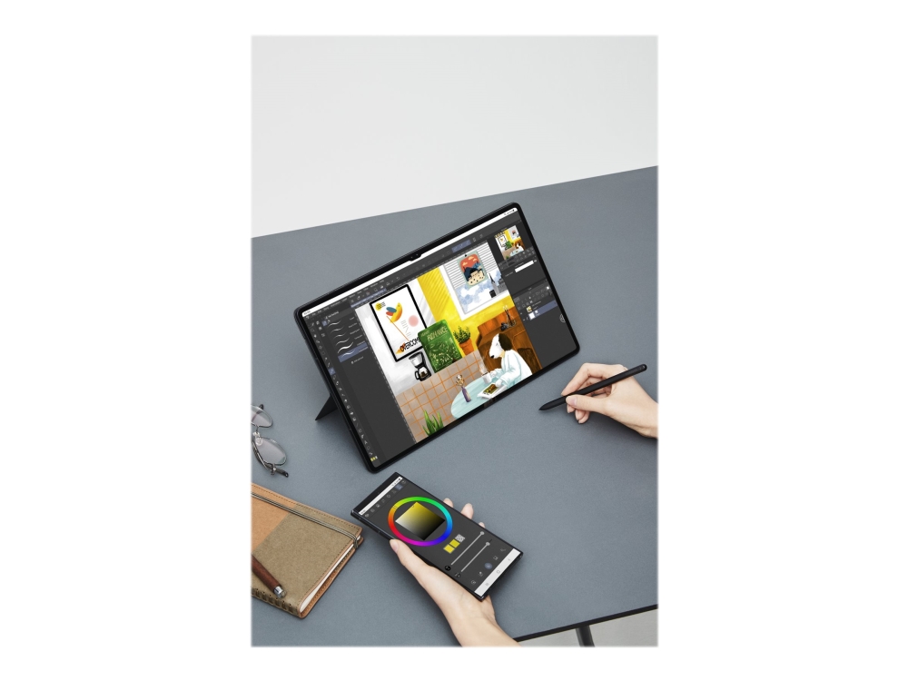 Samsung Ef Dx900 Tangentbord Och Foliefodral Bokomslag Med Pekplatta Bakgrundsbelyst Pogo Pin Svart Tangentbord Svart Fodral För Galax