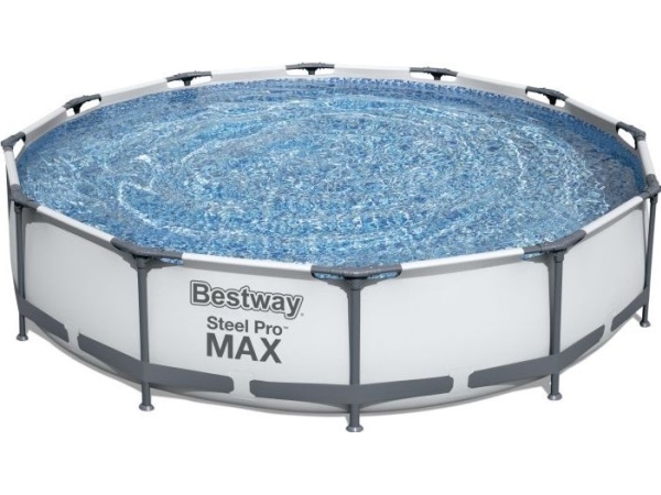 Bestway Steel Pro 56416 Aufstellpool Gerahmter Pool Rund 6473 L Blau
