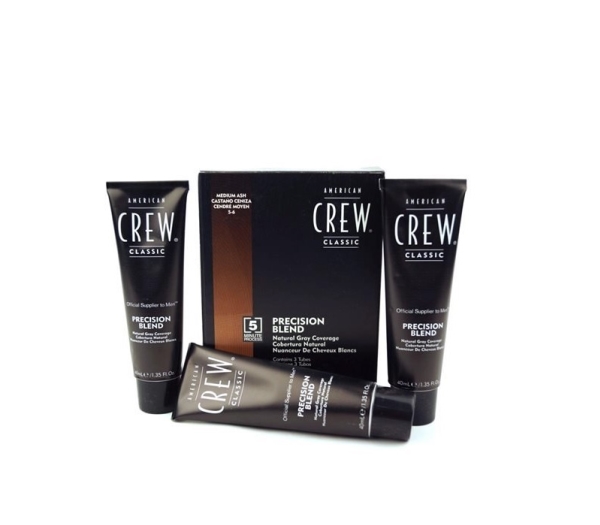 American Crew Precision Blend Natural Gray Coverage Medium Ash 5-6 3 X 40 Ml