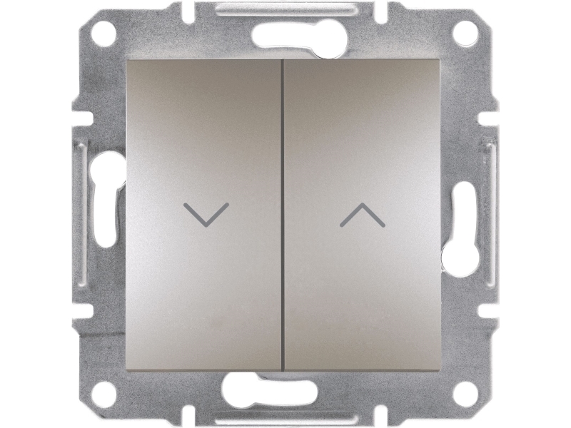Schneider Electric jalousiknap Asfora skrueklemmer uden ramme brun (EPH1300369)