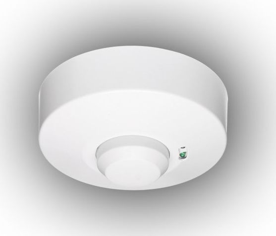 Plastrol Microwave Motion Sensor 1200W/300W, Surface Mounted Ip20, Range 8M Cr-M1/On/White
