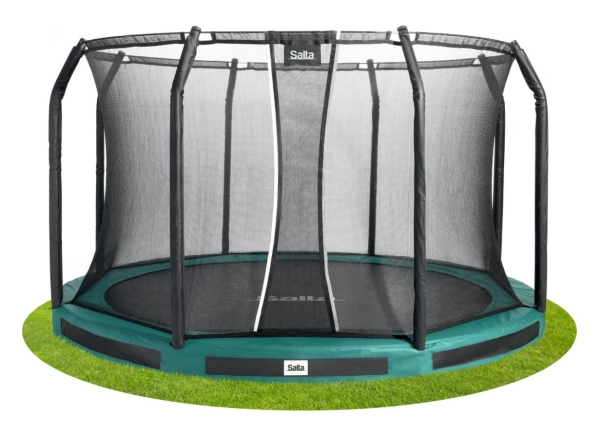 Trädgårdstrampolin Salta Premium Ground Combo med inre nät 12 FT 366 cm | Utomhusleksaker - Studsmattor & Hoppborg - Studsmattor | GameStuff