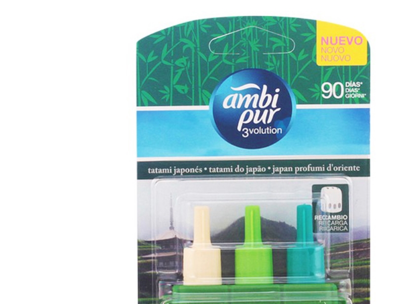 Ambi Pur 3Volution - Genopfyldning Af Luftforfrisker - Væske - Patron - Japan Tatami (Pakke Med 3)