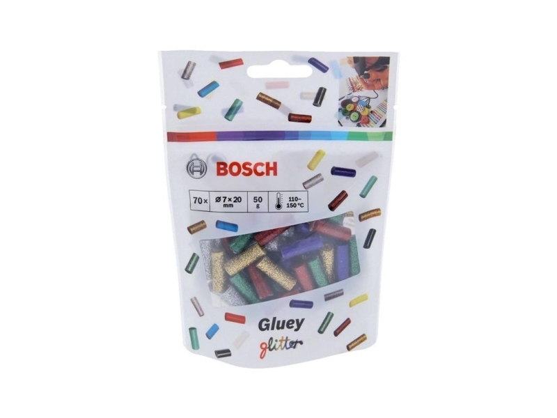 Bosch Limstift Gluey Glitter 7X20mm 70 Stücke