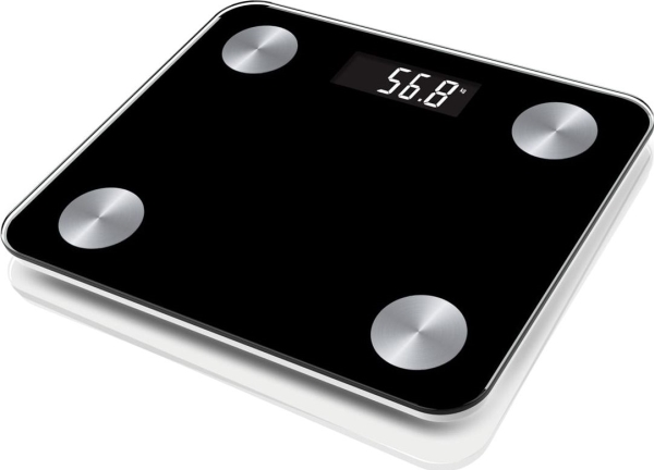 Platin-Smartwaage Pbsbtb, Schwarz
