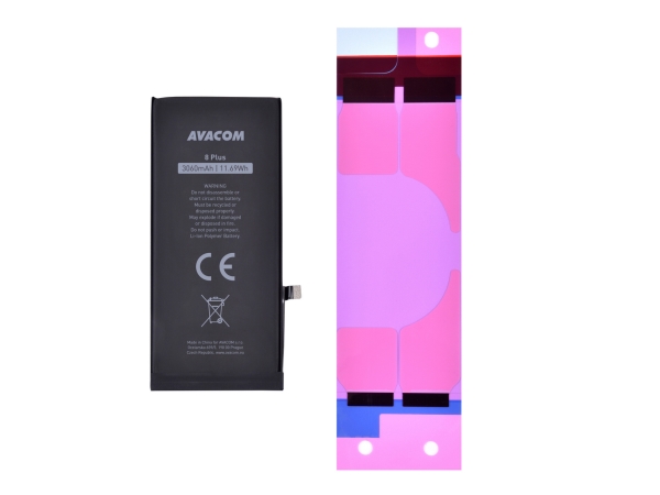 Avacom Gsap-Iph8p-Hc3060, Batteri, Iphone, Iphone 8 Plus, Sort, Lithium-Ion (Li-Ion), 3060 Mah
