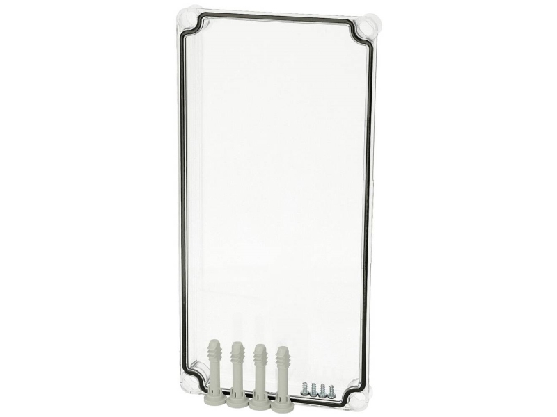Fibox kansi, PC läpinäkyvä 3720145 Universalkabinet 380 x 190 x 30 Polykarbonat Gråhvid (RAL 7035) 1 stk