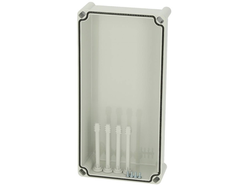 Fibox kansi, PC harmaa 3730557 Universalkabinet 380 x 190 x 80 Polykarbonat Gråhvid (RAL 7035) 1 stk