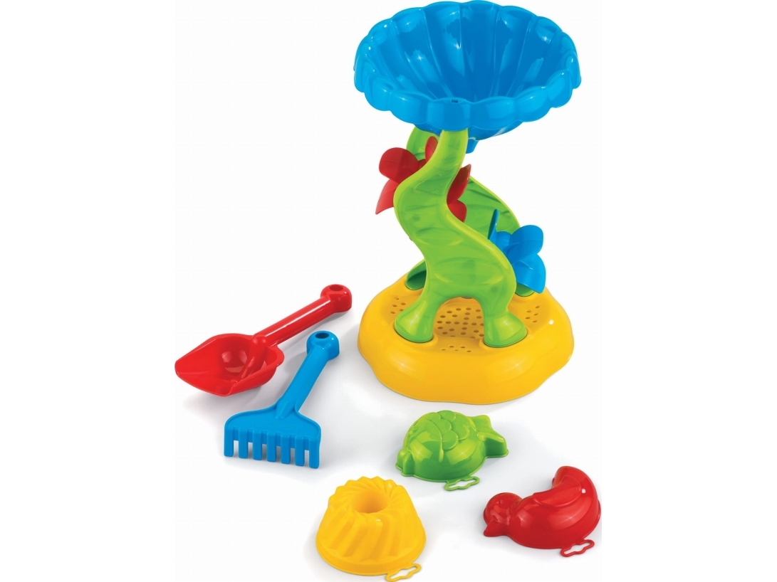 Marioinex Marioinex Sandlåda Kvarn och formar | Utomhusleksaker - Spela i trädgården - Tillbehör | GameStuff