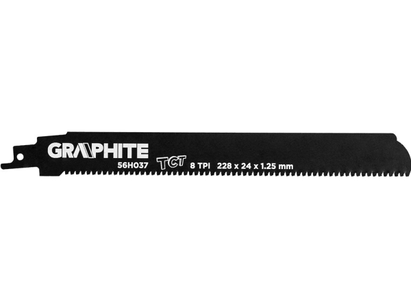 Graphite Graphite Bajonetsavklinger (Glidende Savklinge, Hm, 228 X 24 X 1,25 Mm, 8Tpi)