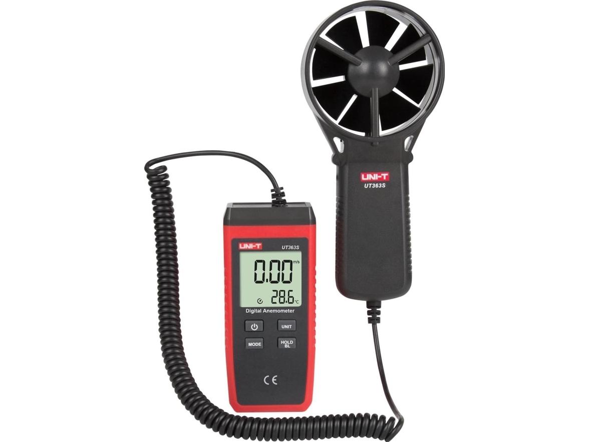 Anemometras Su Temperatūros Indikacija Ut363s 0.4~30M/S -10~50°C Uni-T