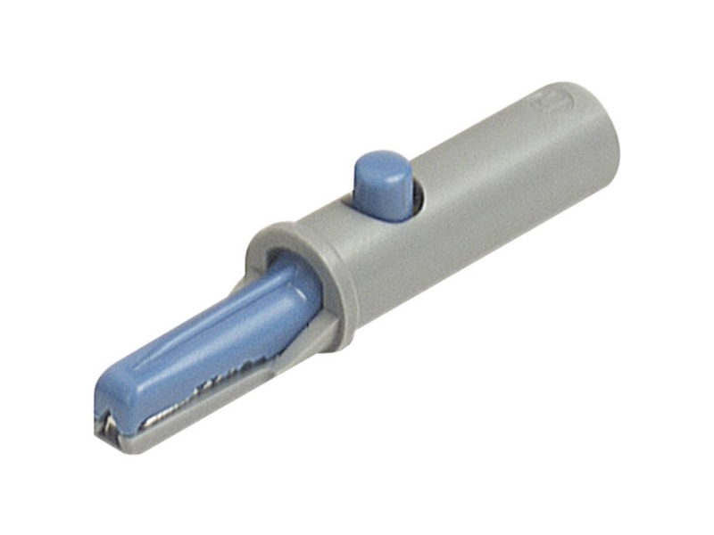 SKS Hirschmann AK 10 Krokodilklämma Blå Spännvidd max: 6 mm Längd: 53 mm 1 st | EL Artiklar - Andra EL - krokodilnäbb | GameStuff