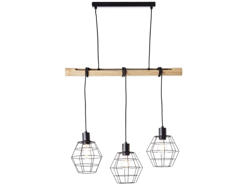 Brilliant Ottawa 99606/76 Pendel E27 Wood Matt Svart