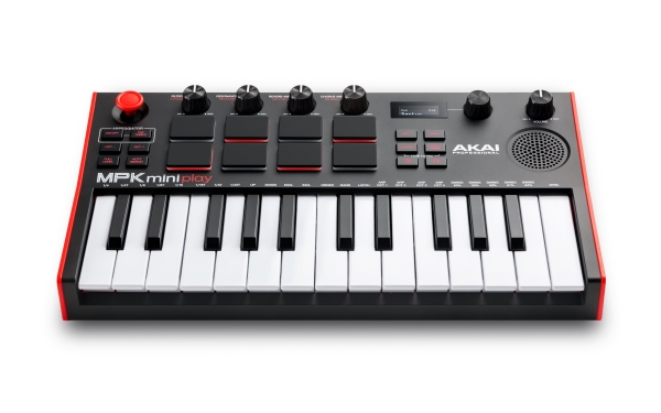 Akai MPK Mini Play Mk3, 25 taster, Knapper, Dreje, Sort, Sort, USB, 317 mm