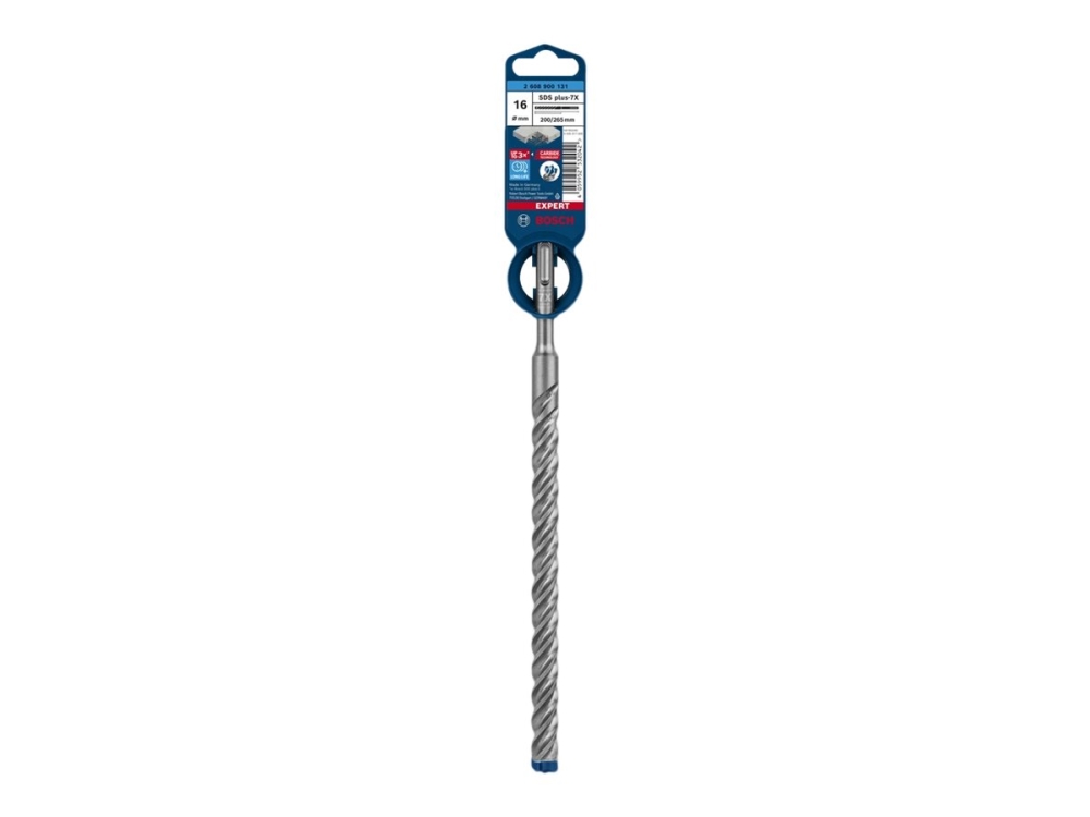 Bosch Expert SDS-plus-7X - Borr - för granit, fastbetong, gneiss, hardened reinforced concrete - slagborr - 16 mm - SDS-plus - längd: 265 mm | Elverktyg - Tillbehör - Sten & murverk borr | GameStuff