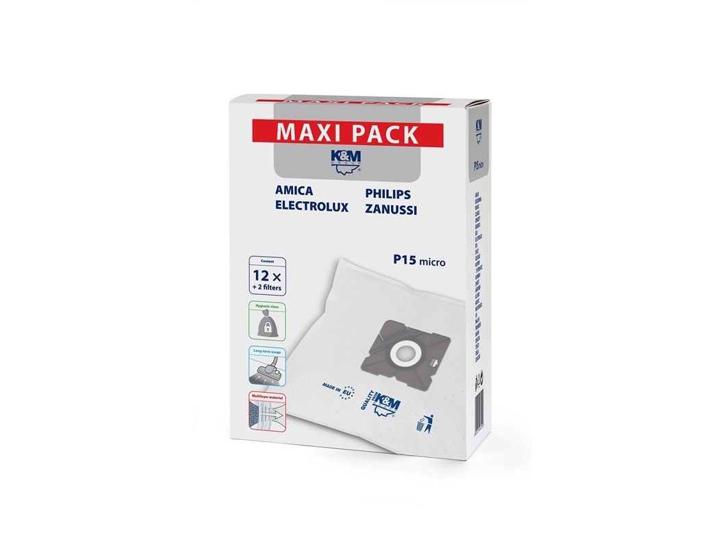 König &Amp Meyer Staubsaugerbeutel P15/Maxi 12 Stück