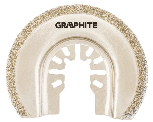 Varle Bohrer Graphite Halbkreis-Scheibe 65 Mm, Hcs, Galvanisierte Diamantstaub-Beschichtung