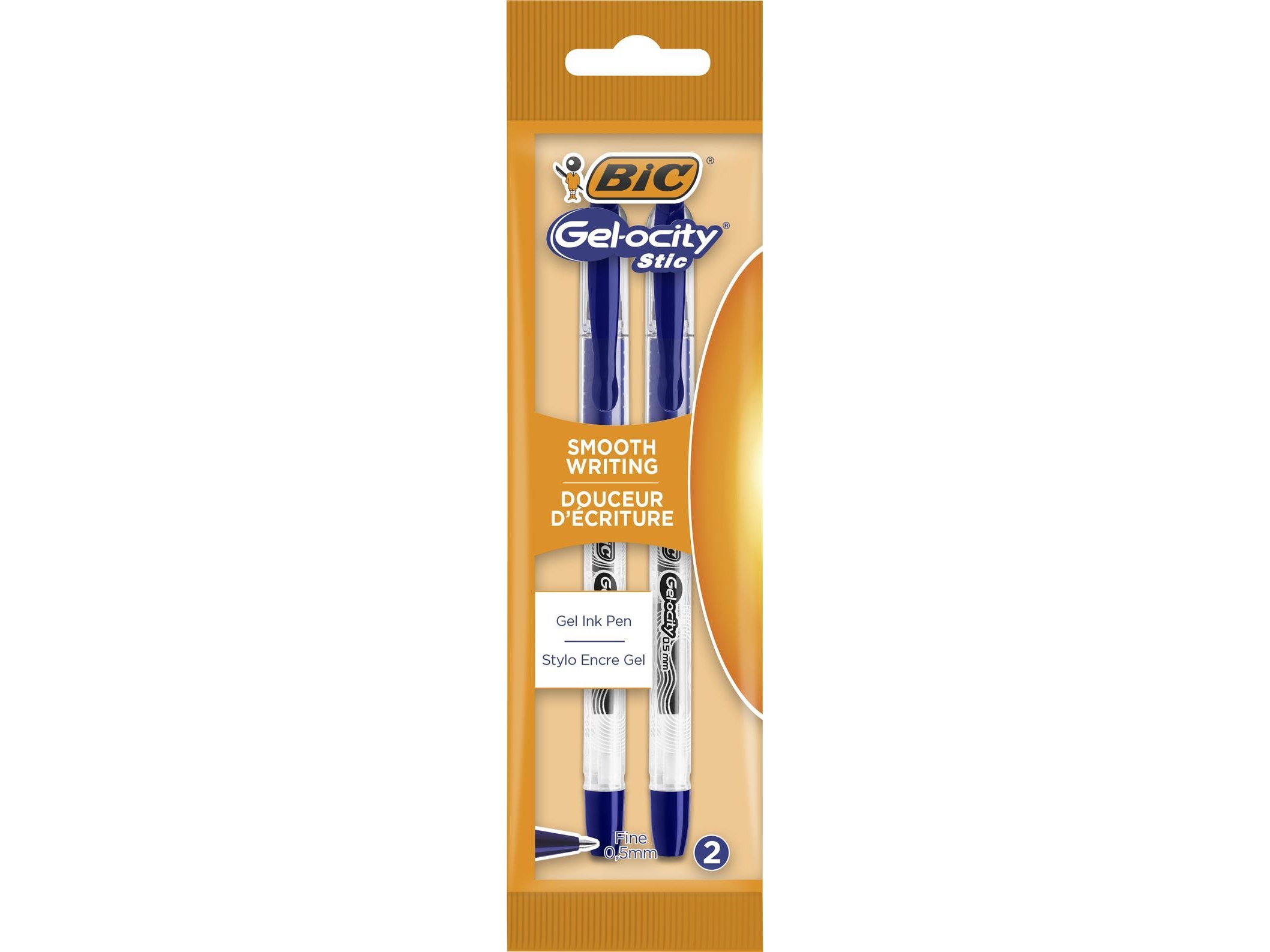 Bic Gel-Ocity Stic Melongs 0,5 Mm Blå Pose 2Posh
