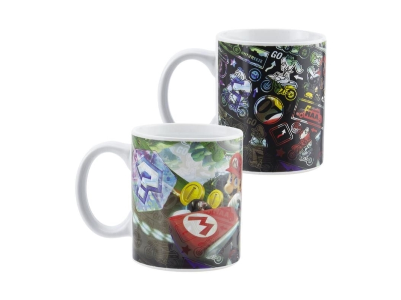Paladone Mario Kart Heat Change Mug, Yksi, 0,3 L, Monivärinen, Keraaminen, Universaali, 1 henkilö(t)