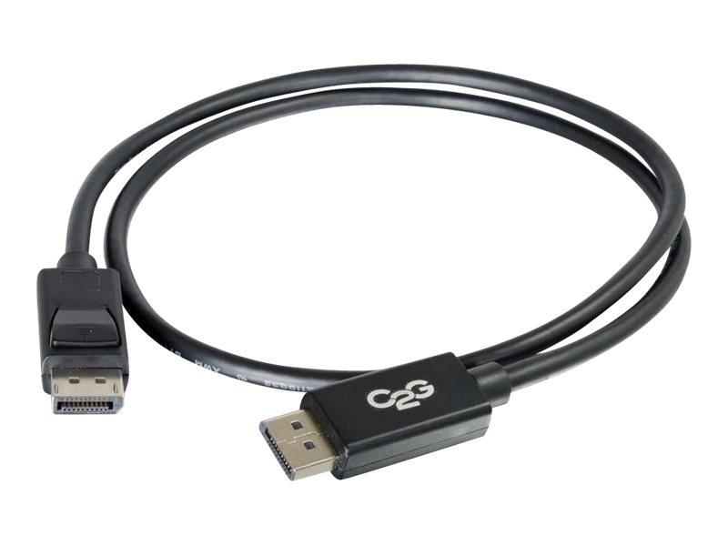 C2g 35Ft Displayport Kabel Mit Verriegelung - M/M - Displayport Kabel - Displayport (Han) Til Displayport (Han) - 10.66 M - Haspet - Sort