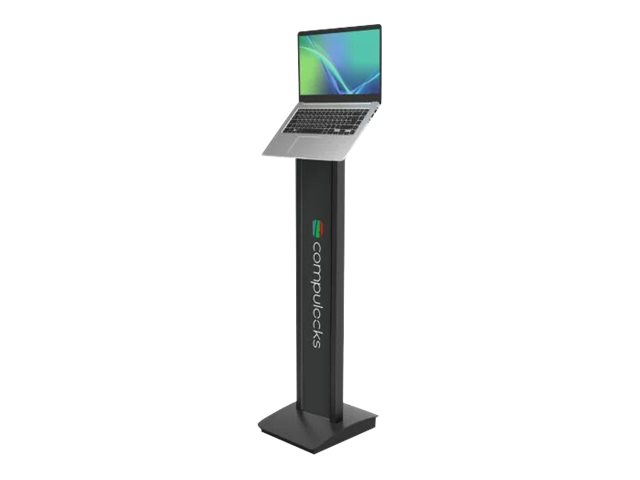 Compulocks Universal Tablet Invisible Mount Brandable Floor Stand - Stativ - For Notebook - Sort - Monteringsgrænseflade: 100 X 100 Mm - Gulvstående