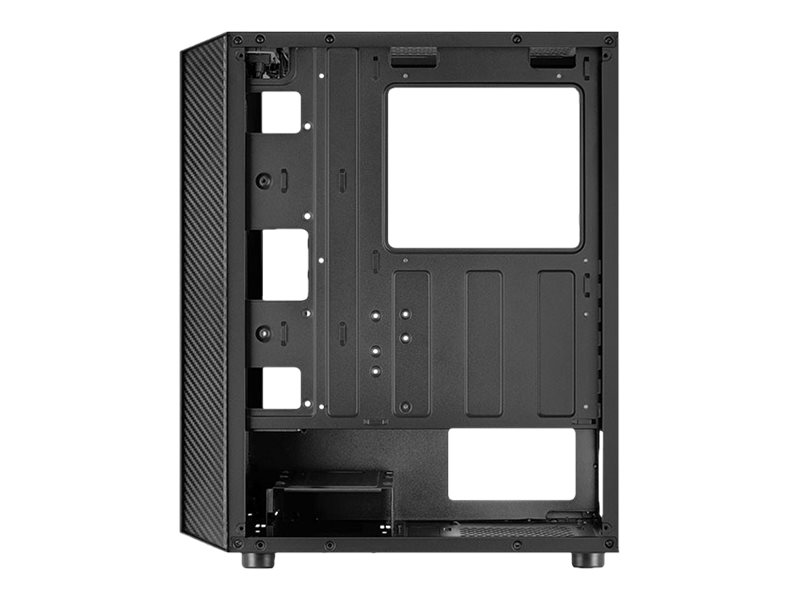 AeroCool Hive FRGB - Tempered Glass Edition - mid tower - ATX - sidepanel med vindue (hærdet glas) - ingen strømforsyning (ATX) - sort - USB/Lyd