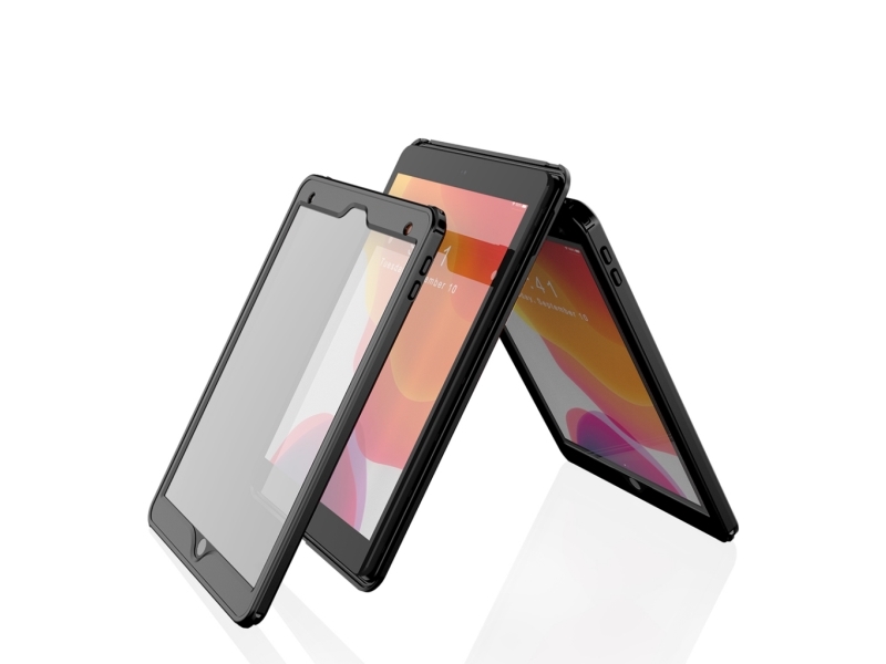 Pipetto Ipad 10.2" Rugged Splashproof Cover - Black/Transparent