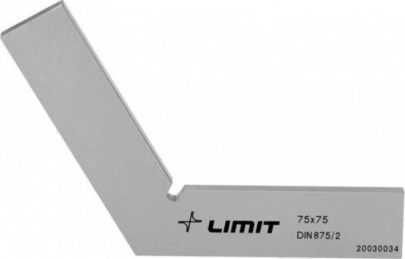 Raja tasainen neliö 120 ° 75x75 mm