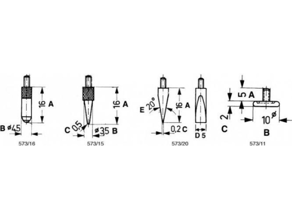 Limit Messspitze Für Messuhren Limit 16X3,5X0,5 Mm