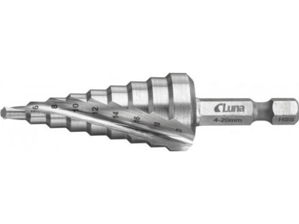 Luna Step Drill Bit Luna Step Drill Bit 4-20 Mm