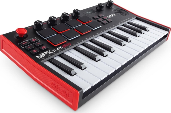 Akai MPK Mini Play Mk3, 25 tangenter, Knappar, Rotations-, Svart, Svart, USB, 317 mm | Hobby - Musikinstrument - Kontroller | GameStuff