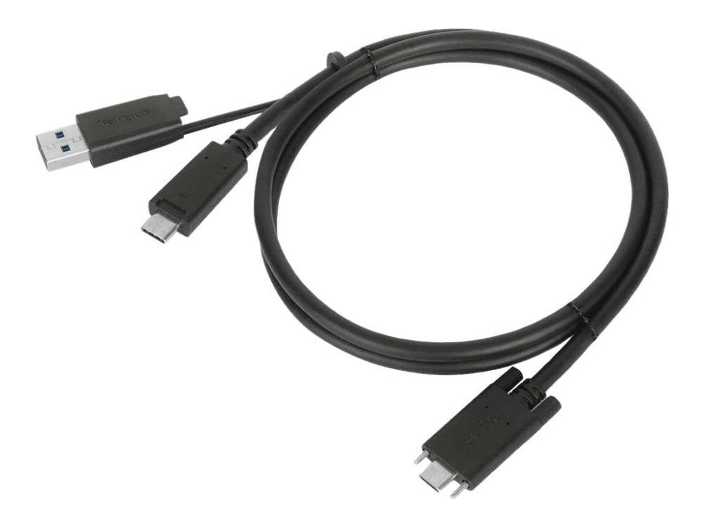 Targus - Usb Kabelsæt - Tommelskruer - Sort - For Targus Universal, Universal Dv4k, Usb-C Universal Quad 4K, Usb-C Universal Quad Hd