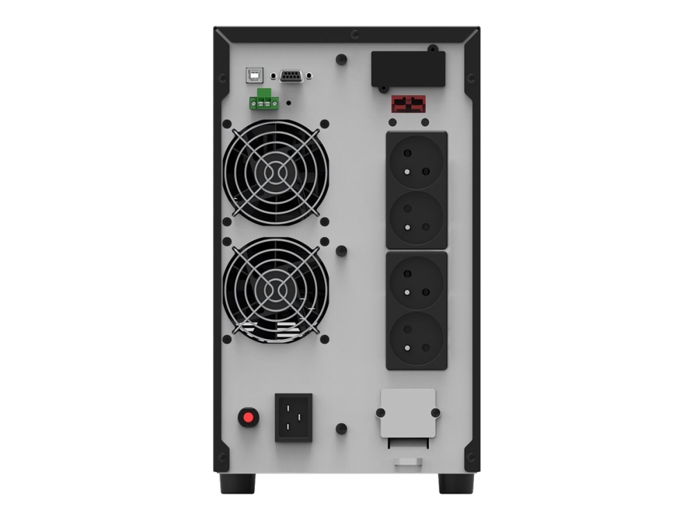 Powerwalker Vfi 3000 At Fr - Ups - Ac 80 - 300 V - 2700 Watt - 3000 Va - 9 At - Rs-232, Usb - Output-Stikforbindelser: 5