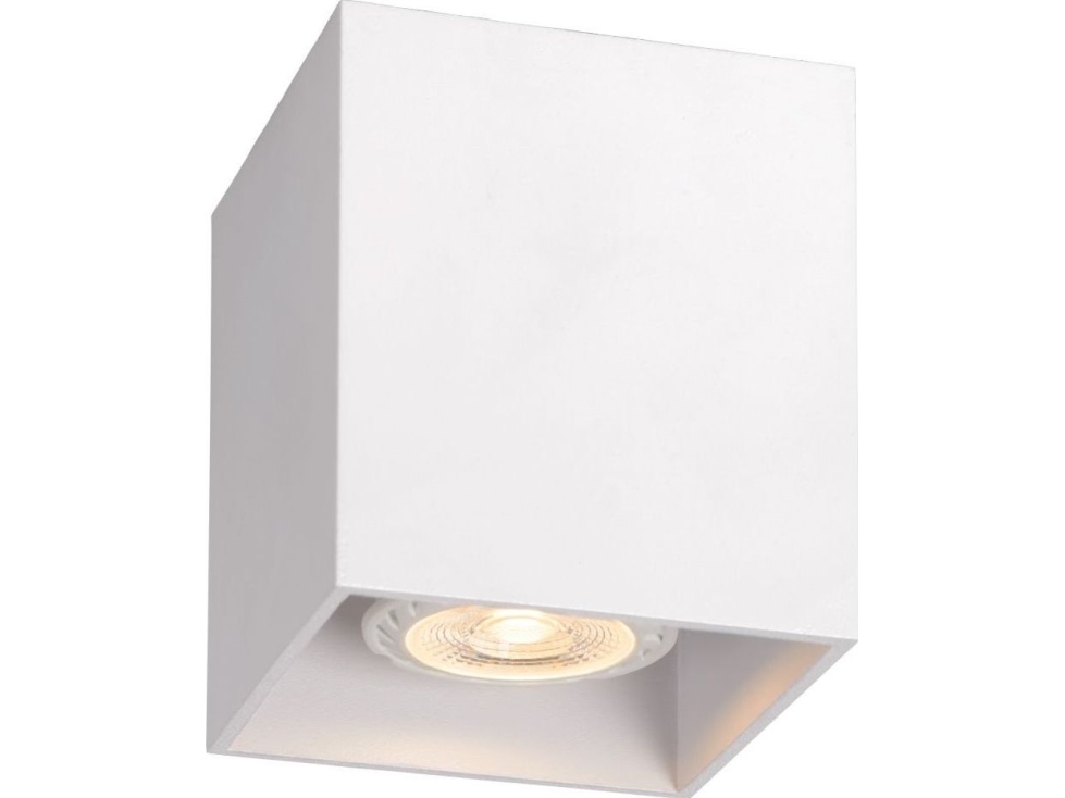 Lucide Bodi 09101/01/31 Aufbaudeckenleuchte Weißer Würfel