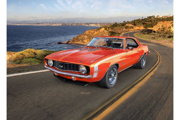 Revell ''69 Camaro Ss, Bybil Model, 1:25, Camaro, Dreng, 95 Stk, 12 År