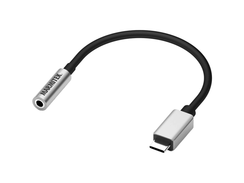 Marmitek 08374, Sort, Sølv, USB C, 3.5mm, 0,15 m, Hanstik, Hunstik | Datortillbehör - Kablar & adaptrar - Adaptrar | GameStuff