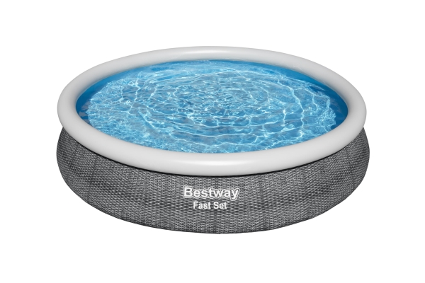 Bestway® Fast Set™ Round Inflatable Pool Set 3.66 m x 76 cm 5.377 L | Trädgården - Pools & Vatten spel - Pools & bassäng | GameStuff
