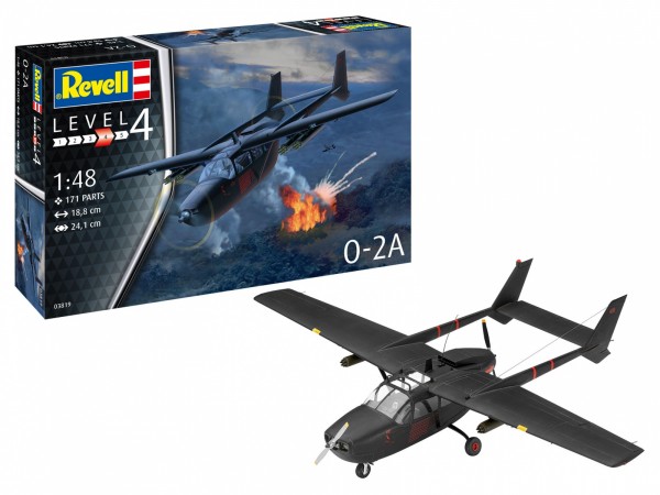 Revell O-2A Skymaster, Model Af Fly, Monteringssæt, 1:48, O-2A Skymaster, Ethvert Køn, Plast